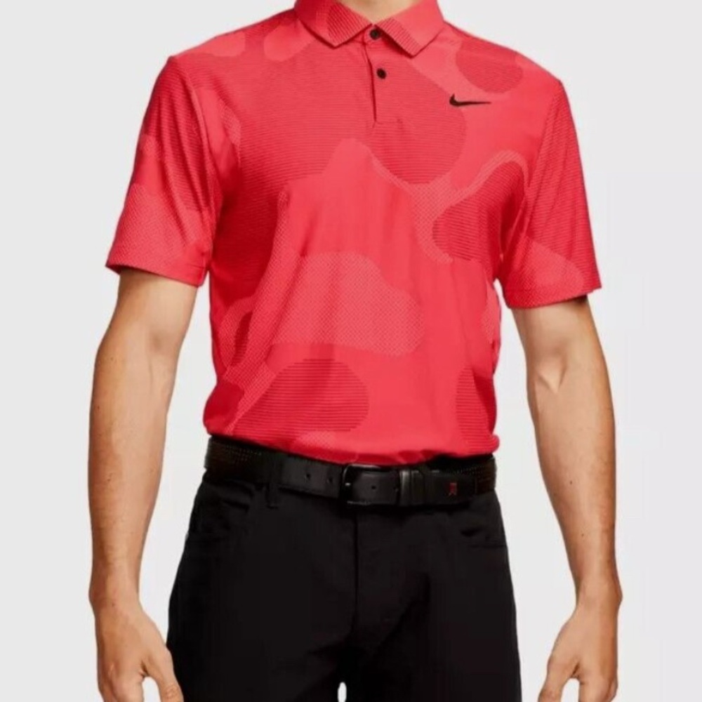 Nike Men’s Red Golf Dri-fit Polo Shirt